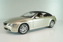 BMW 645 Cabrio (E64) 2003, gold, 80430153437, Kyosho 1:18