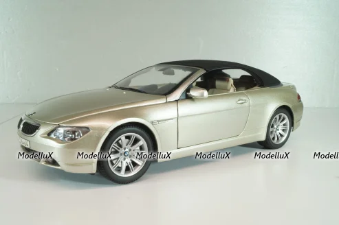 BMW 645 Cabrio (E64) 2003, gold, 80430153437, Kyosho 1:18