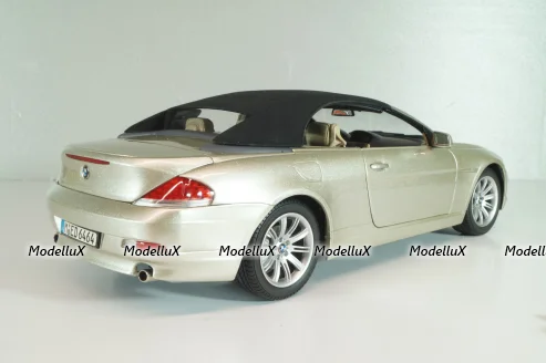 BMW 645 Cabrio (E64) 2003, gold, 80430153437, Kyosho 1:18