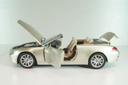 BMW 645 Cabrio (E64) 2003, gold, 80430153437, Kyosho 1:18