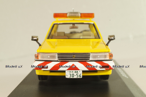 Toyota Mark II Wagon LG Police 1988, yellow, YX76V, Dism 1:43