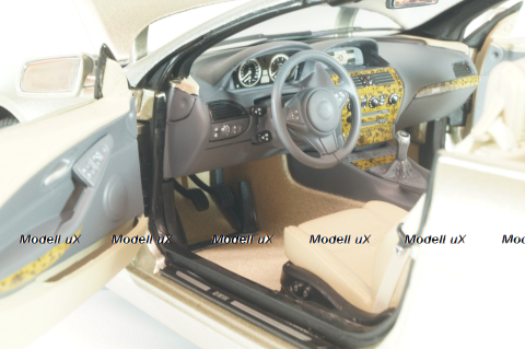 BMW 645 Cabrio (E64) 2003, gold, 80430153437, Kyosho 1:18