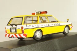 Toyota Mark II Wagon LG Police 1988, yellow, YX76V, Dism 1:43