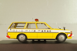 Toyota Mark II Wagon LG Police 1988, yellow, YX76V, Dism 1:43