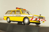 Toyota Mark II Wagon LG Police 1988, yellow, YX76V, Dism 1:43