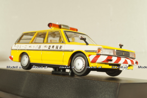 Toyota Mark II Wagon LG Police 1988, yellow, YX76V, Dism 1:43