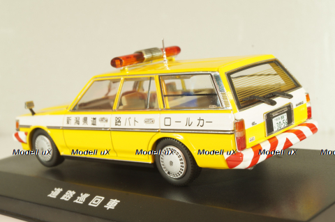Toyota Mark II Wagon LG Police 1988, yellow, YX76V, Dism 1:43