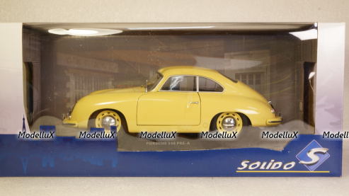 Porsche 356A yellow, S1802805, Solido 1:18