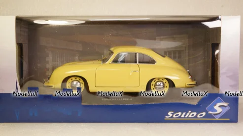 Porsche 356A yellow, S1802805, Solido 1:18