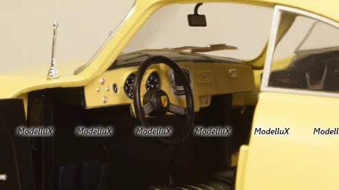 Porsche 356A yellow, S1802805, Solido 1:18