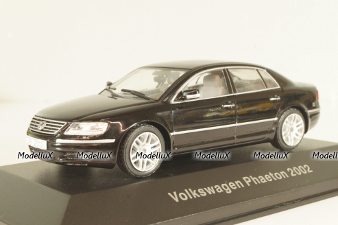 Volkswagen Phaeton 6.0 W12 2002, black, Volkswagen Offizielle Modell-Sammlung, Altaya #40 1:43