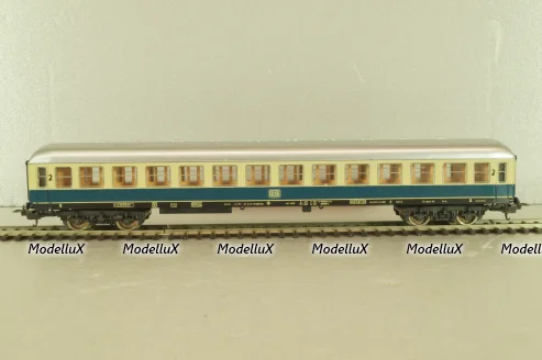 Вагон пассажирский, 2-й класс, 4-х осный, DB, 2st class, blue/beige/silver, 309170, Lima 1:87 HO