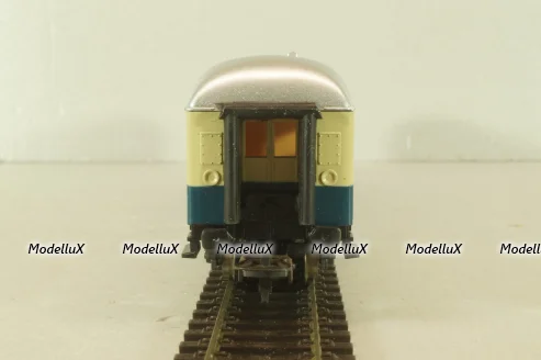 Вагон пассажирский, 2-й класс, 4-х осный, DB, 2st class, blue/beige/silver, 309170, Lima 1:87 HO