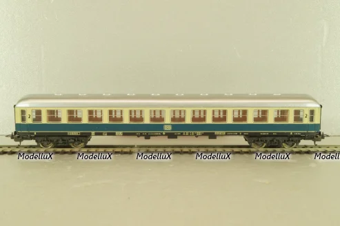 Вагон пассажирский, 2-й класс, 4-х осный, DB, 2st class, blue/beige/silver, 309170, Lima 1:87 HO