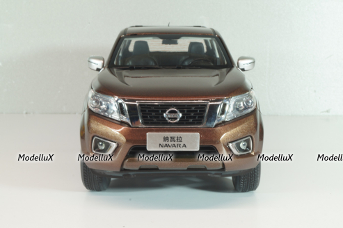 Nissan Navara (D23) 2017, brown met, Paudi 1:18
