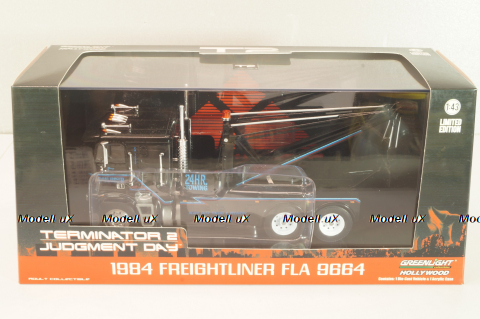 Freightliner FLA 1984, from movie "Terminator 2 (Judgment Day) black, 9664, Greenlight 1:43