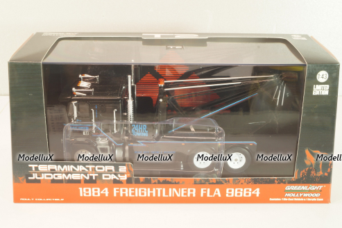 Freightliner FLA 1984, from movie "Terminator 2 (Judgment Day) black, 9664, Greenlight 1:43