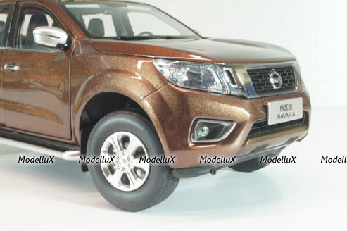 Nissan Navara (D23) 2017, brown met, Paudi 1:18