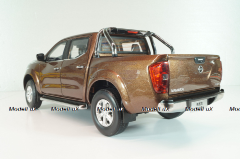 Nissan Navara (D23) 2017, brown met, Paudi 1:18