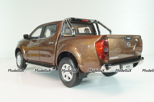 Nissan Navara (D23) 2017, brown met, Paudi 1:18