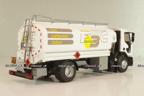 Renault Premium F3C SA fuel tanker, 1999, white, 114751, Eligor 1:43