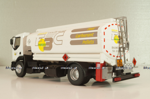 Renault Premium F3C SA fuel tanker, 1999, white, 114751, Eligor 1:43