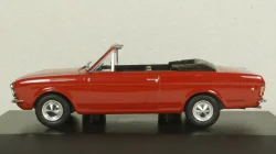 Ford Cortina Crayford Convertible, red RHD open canopy, Oxford 1:43