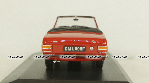 Ford Cortina Crayford Convertible, red RHD open canopy, Oxford 1:43