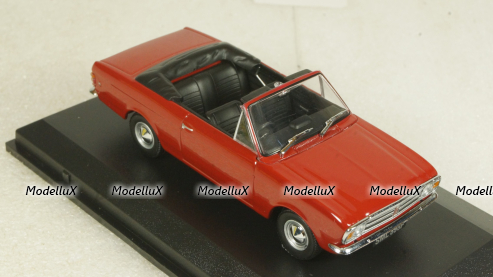 Ford Cortina Crayford Convertible, red RHD open canopy, Oxford 1:43