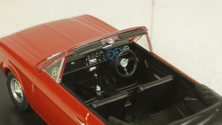 Ford Cortina Crayford Convertible, red RHD open canopy, Oxford 1:43