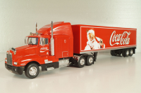 Kenworth T600 tractor with semi-trailer "Coca-Cola" 1986, red, W83431002, Werk83 1:43