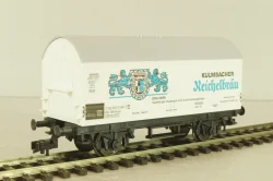 Вагон грузовой, закрытый beer "Kulmbacher Reichelbräu" 2-х осный DB, эпоха III, белый, HO, 5046, Fleischmann H0 1:87