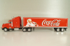 Kenworth T600 tractor with semi-trailer "Coca-Cola" 1986, red, W83431002, Werk83 1:43