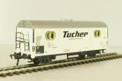 Вагон грузовой, закрытый beer "Tucher", 2--х осный DB, эпоха III, белый, HO, 5026, Fleischmann H0 1:87
