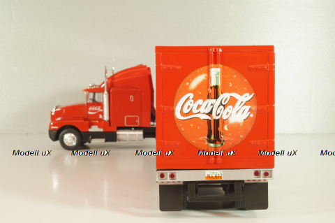 Kenworth T600 tractor with semi-trailer "Coca-Cola" 1986, red, W83431002, Werk83 1:43