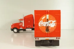 Kenworth T600 tractor with semi-trailer "Coca-Cola" 1986, red, W83431002, Werk83 1:43