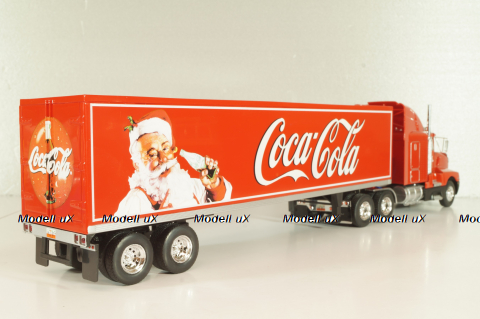 Kenworth T600 tractor with semi-trailer "Coca-Cola" 1986, red, W83431002, Werk83 1:43