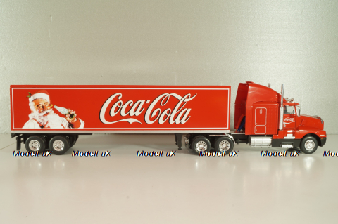 Kenworth T600 tractor with semi-trailer "Coca-Cola" 1986, red, W83431002, Werk83 1:43