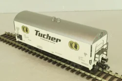 Вагон грузовой, закрытый beer "Tucher", 2--х осный DB, эпоха III, белый, HO, 5026, Fleischmann H0 1:87