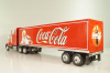 Kenworth T600 tractor with semi-trailer "Coca-Cola" 1986, red, W83431002, Werk83 1:43