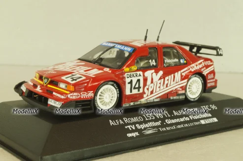 Alfa Romeo 155 V6 TI #14 Alfa corse ITC 1996, G.Fisichella, red, XT016, Onyx 1:43