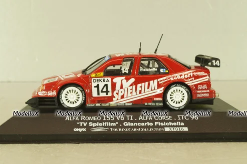 Alfa Romeo 155 V6 TI #14 Alfa corse ITC 1996, G.Fisichella, red, XT016, Onyx 1:43