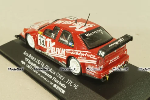Alfa Romeo 155 V6 TI #14 Alfa corse ITC 1996, G.Fisichella, red, XT016, Onyx 1:43