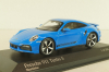 Porsche 911 (992) Turbo S 2020, blue, 410069474, Minichamps 1:43
