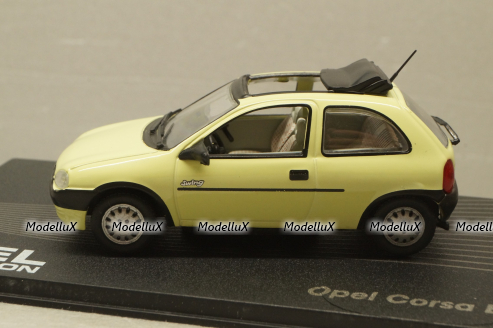 Opel Corsa (B) swing 1993, yellow, OPC021, Altaya  Opel Collection #21 1:43