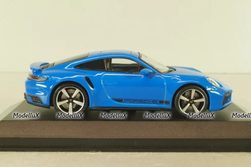 Porsche 911 (992) Turbo S 2020, blue, 410069474, Minichamps 1:43