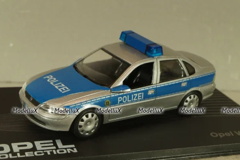 Opel Vectra (B) Polizei 1995, silver/blue, OPC091, Altaya  Opel Collection #91 1:43 Уценка!
