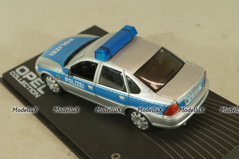 Opel Vectra (B) Polizei 1995, silver/blue, OPC091, Altaya  Opel Collection #91 1:43 Уценка!