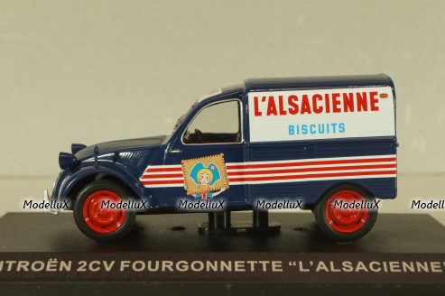 Citroen 2CV Fourgonnette "L'Alsacienne" 1949, blue, Altaya 1:43