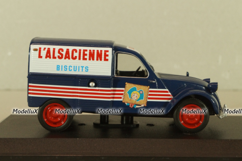 Citroen 2CV Fourgonnette "L'Alsacienne" 1949, blue, Altaya 1:43